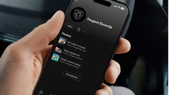 Najdi Peugeot Slovenija na Spotify-u in se zapelji v ritmu