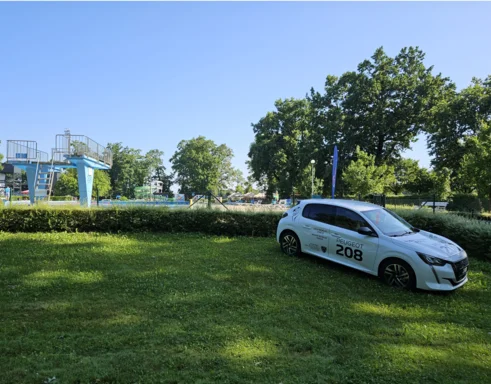 Letno kopališče v Murski Soboti in novi Peugeot 208