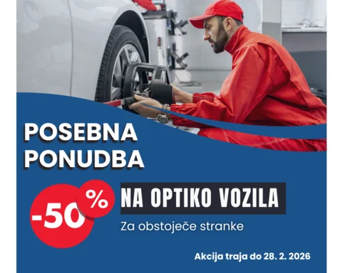 Optika vozila po polovični ceni