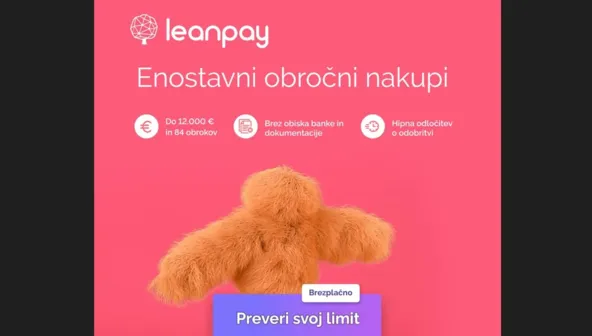 NOVA OPCIJA PLAČILA NA OBROKE -LEANPAY