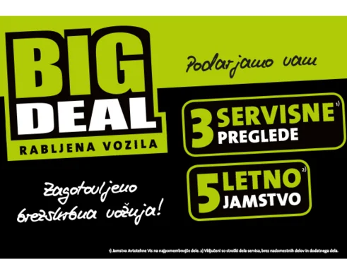 BIG DEAL jamstvo za rabljena vozila