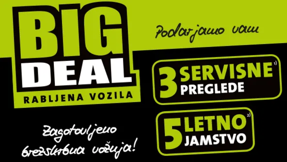 BIG DEAL jamstvo za rabljena vozila