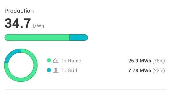 Uporaba sončne elektrarne v letu 2025